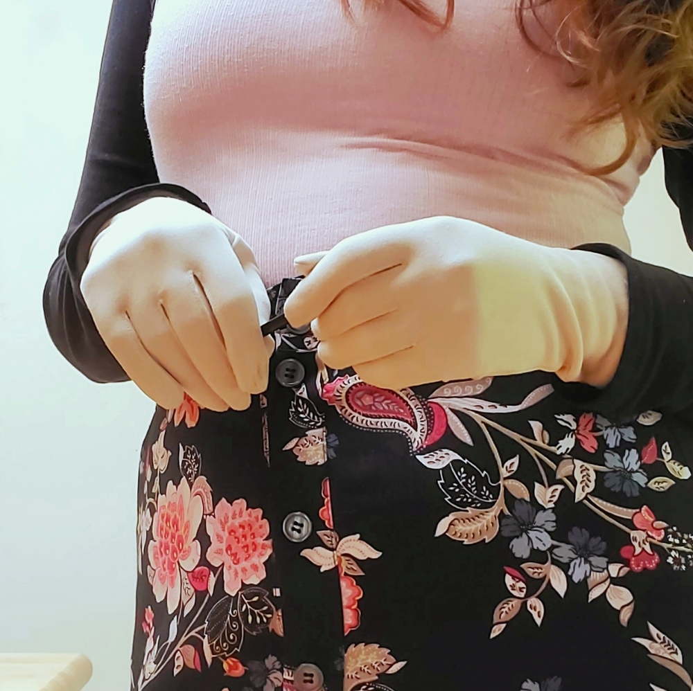 Vintage Light Beige Gloves